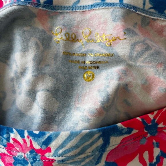 Lilly Pulitzer Floral Print Dress in Pink and Blue, Medium - Picture 4 of 5